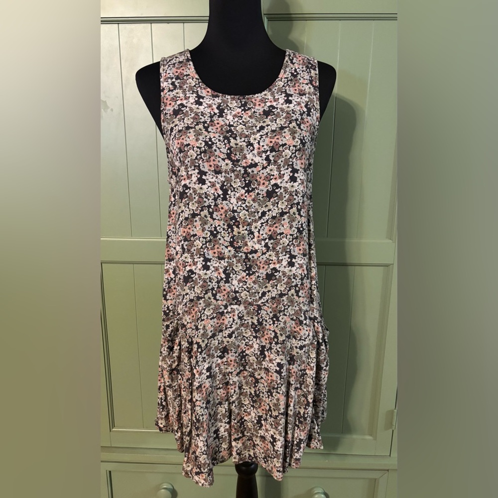 American Eagle Outfitters Floral Mini Dress - Black and Pink